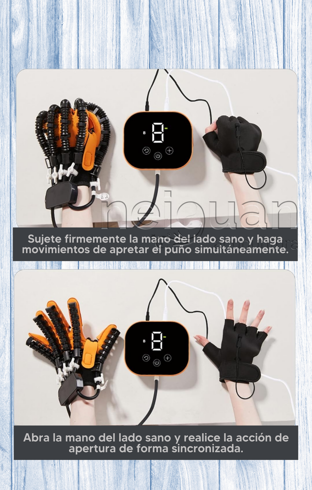 APARATO DE ENTRENAMIENTO PARA REHABILITACIÓN DE MANO