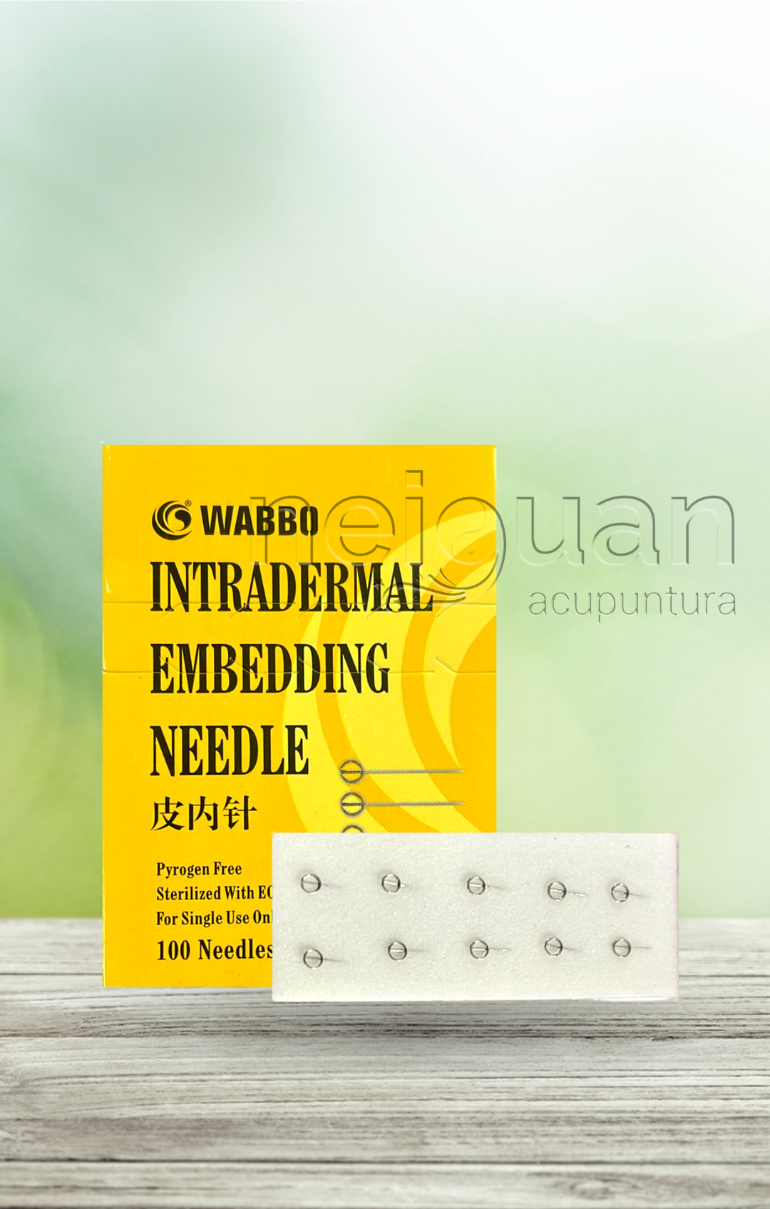 TACHUELA DE RAQUETA WABBO CORPORAL INTRADERMAL CAJA CON 100 PIEZAS